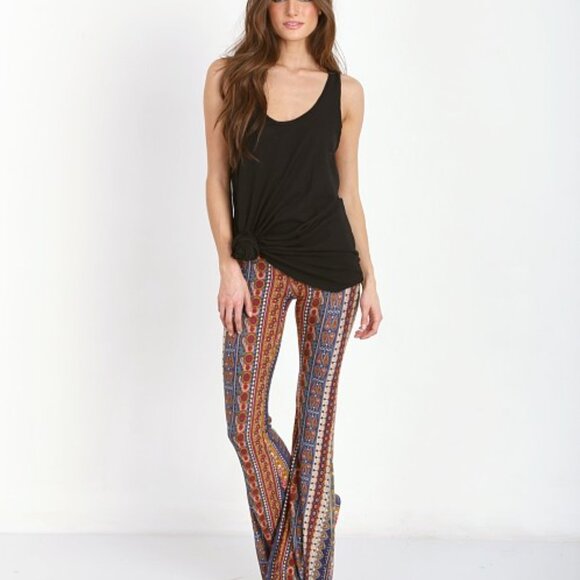 Novella Royale Pants - Novella Royale Janis Bells Blue Moroccan Rose M EUC